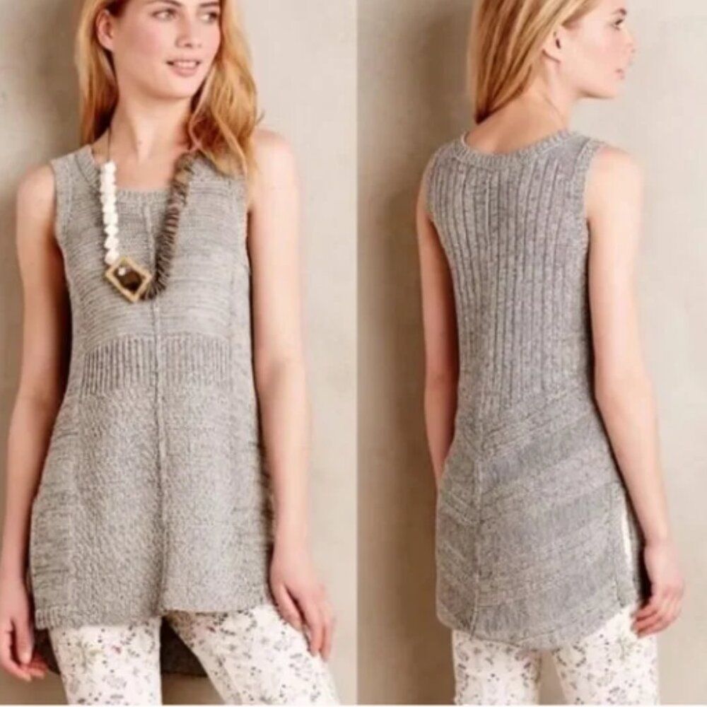Anthropologie | Sparrow Sleeveless Chunky Tunic Sweater Size Small